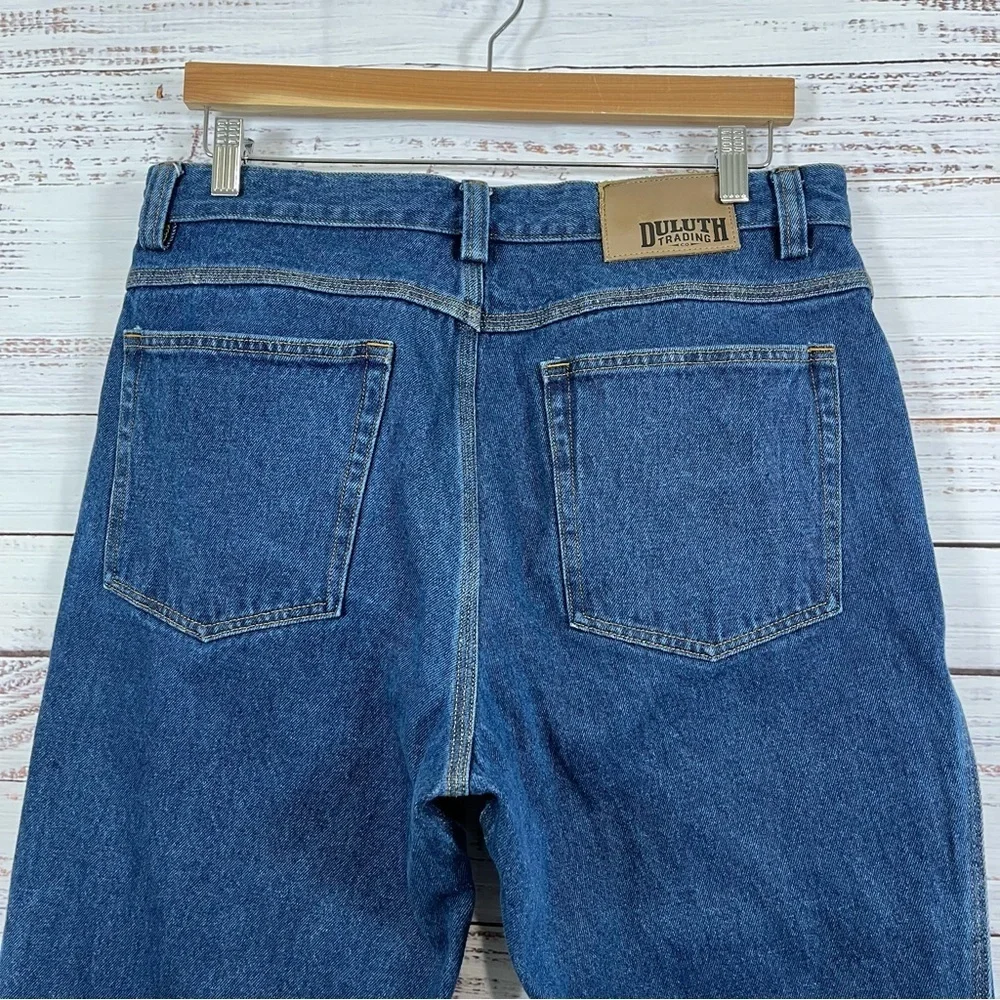 Duluth Relaxed Fit Medium Wash Straight Leg Jeans